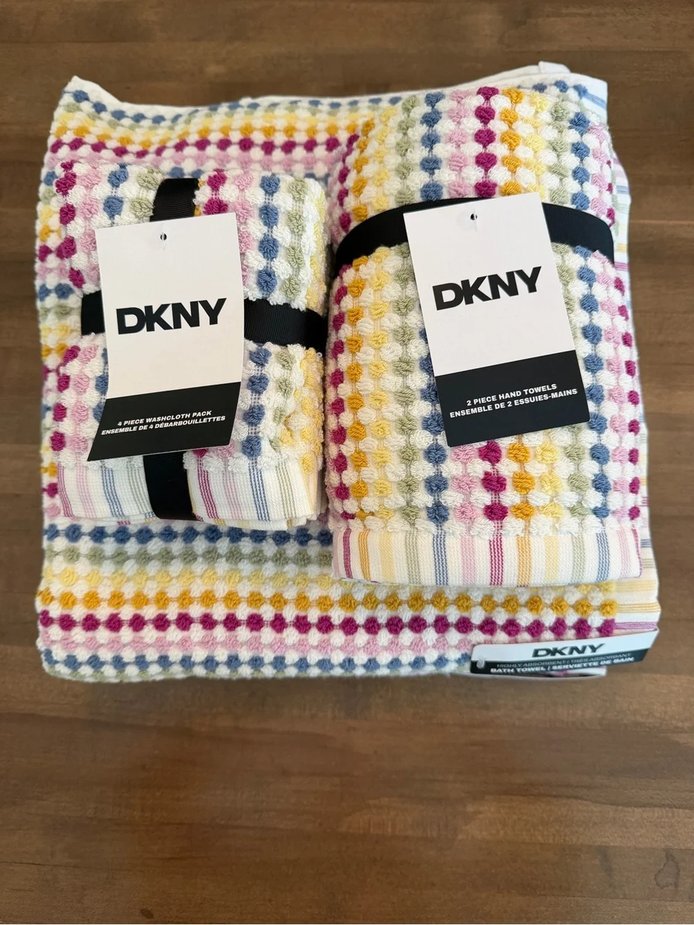 8pc Donna Karan New York DKNY Bath Towel Set NEW